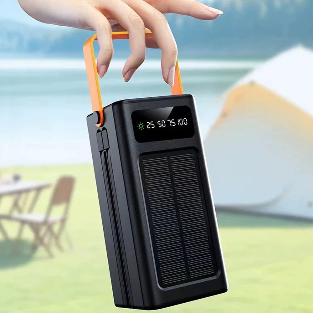 60000mAh Large Capacity Solar Power Bank Mobile Power Supply