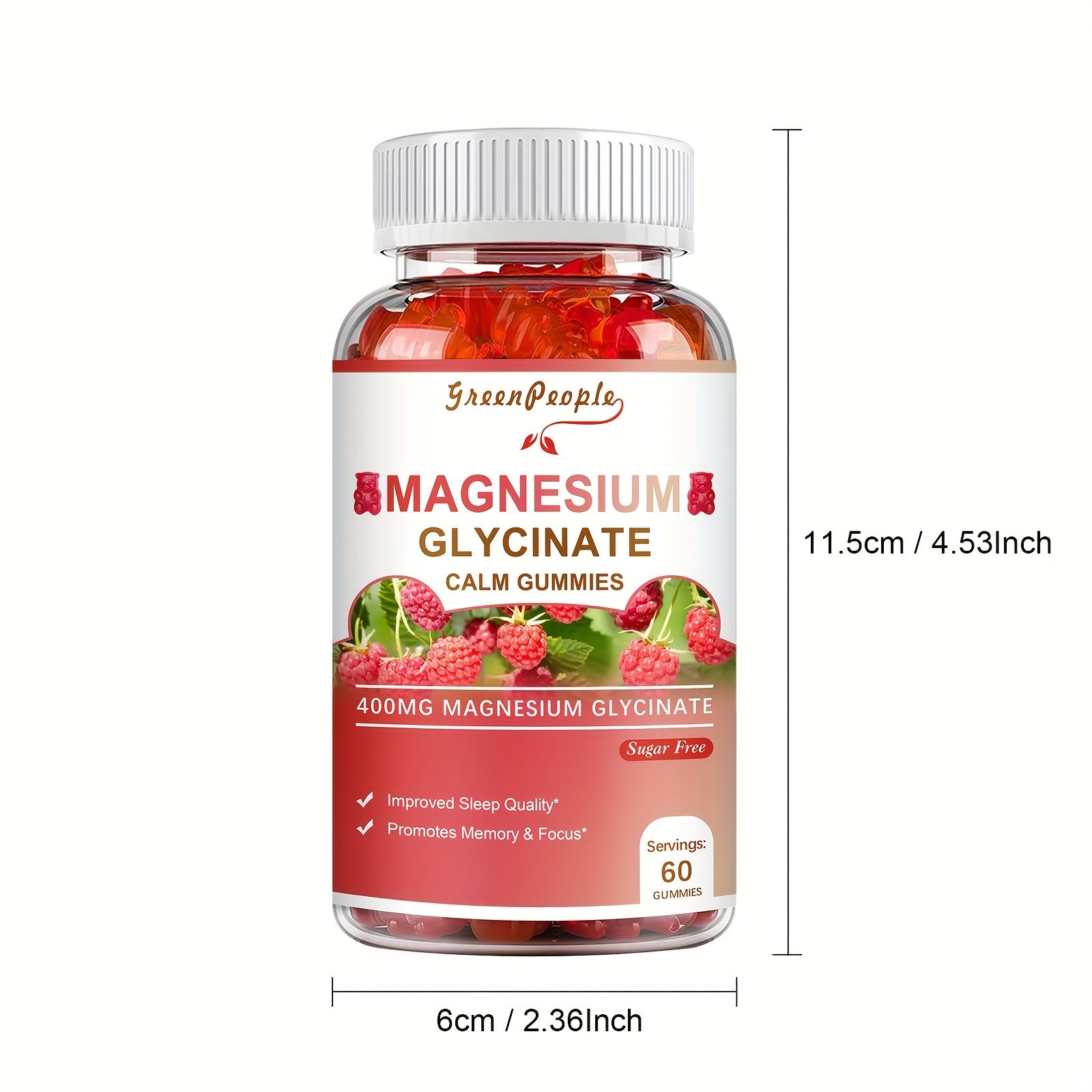 Magnesium Glycinate 400mg Calm & Sleep Support – 60 Gummies