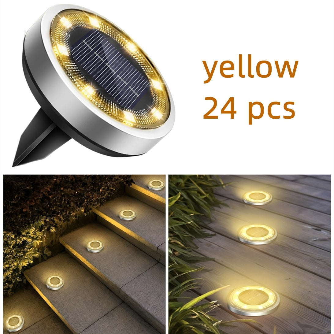 24pcs Set of LED Solar Floor Lights