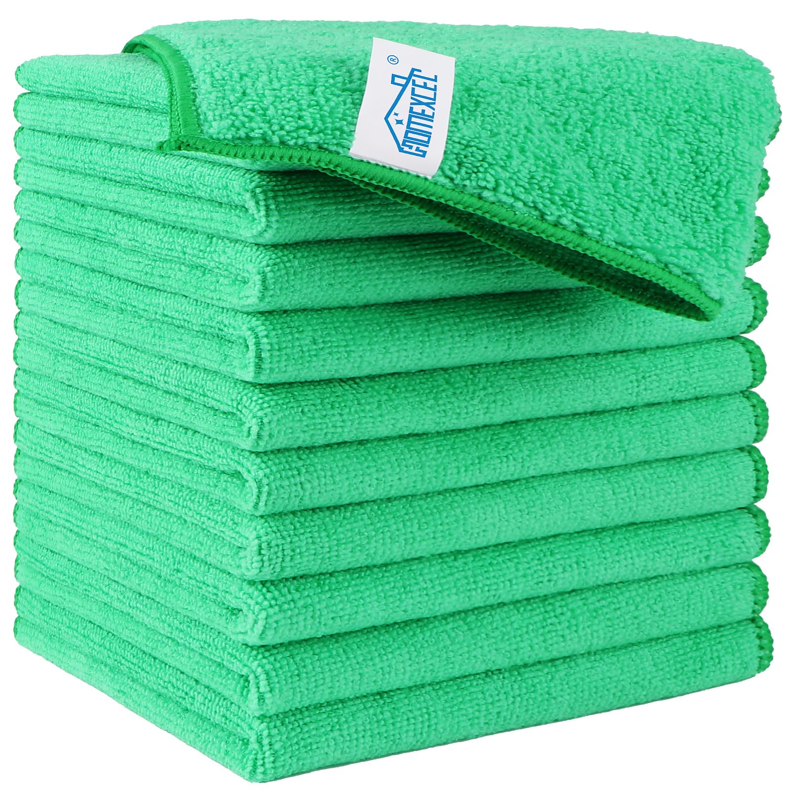 HOMEXCEL Microfiber Cleaning Cloth,12 Pack Cleaning Rags