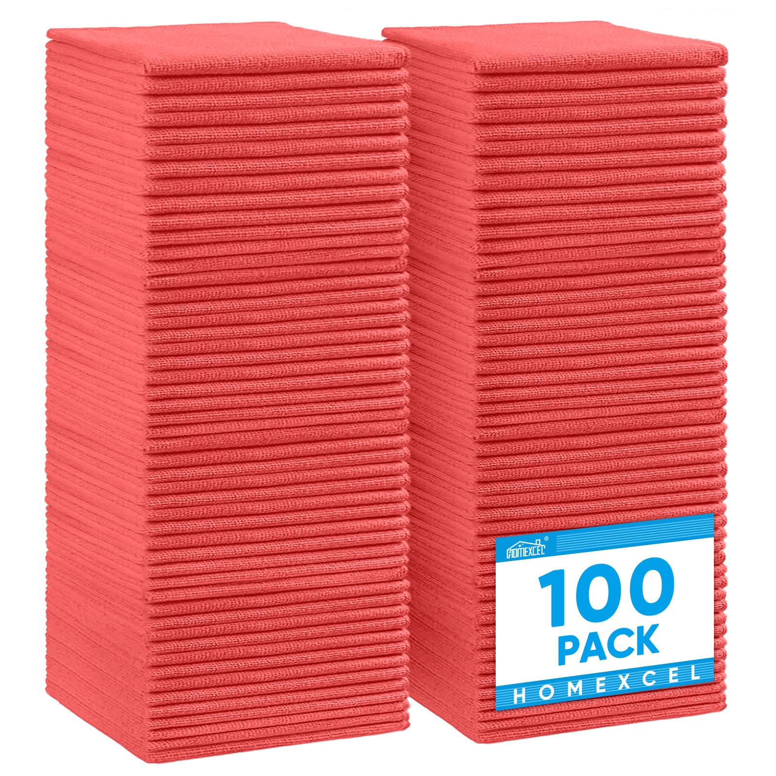 HOMEXCEL Microfiber Cleaning Cloth,12 Pack Cleaning Rags