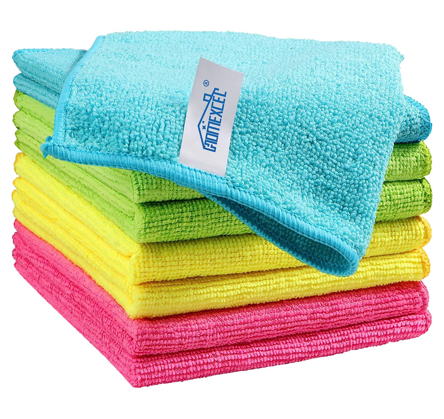 HOMEXCEL Microfiber Cleaning Cloth,12 Pack Cleaning Rags