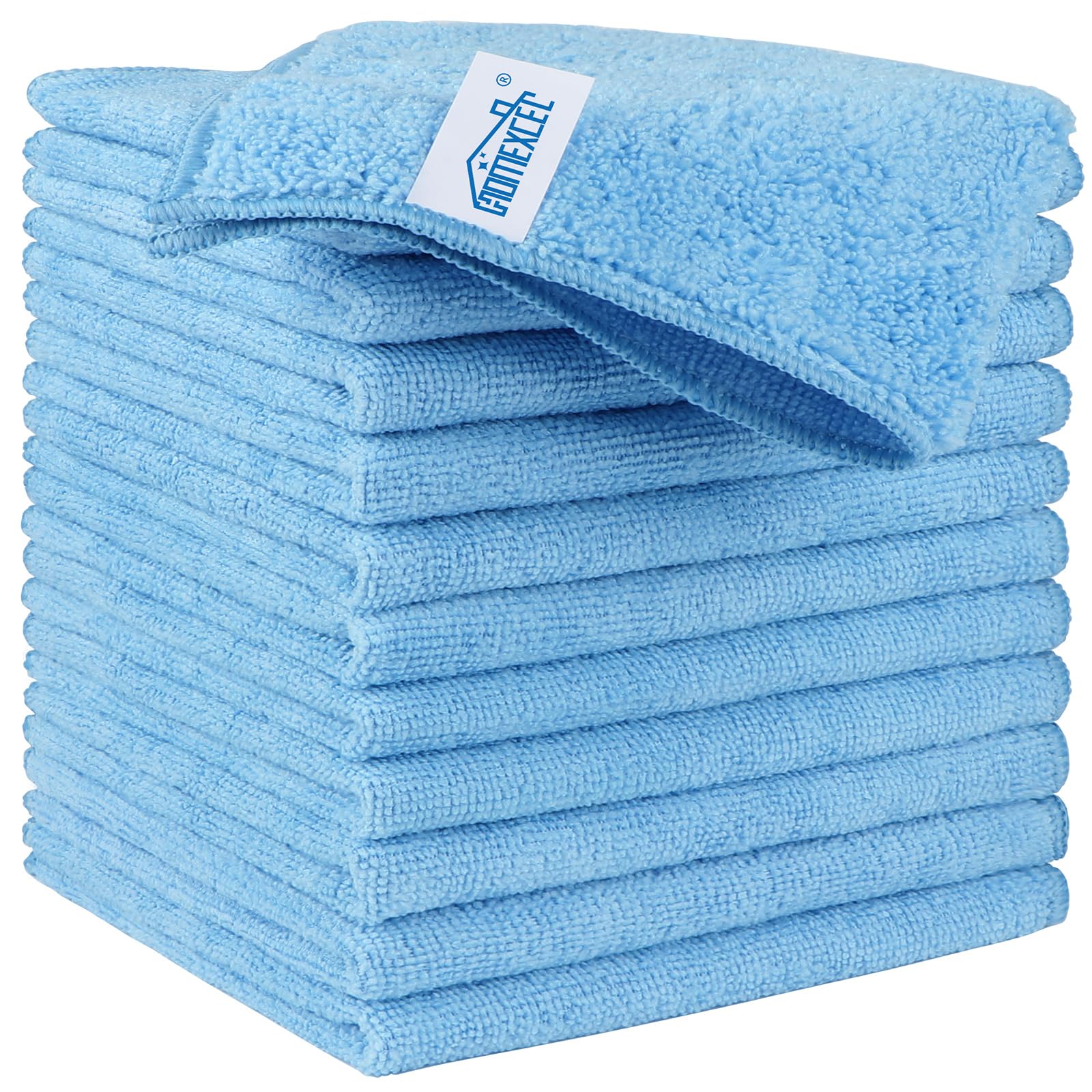 HOMEXCEL Microfiber Cleaning Cloth,12 Pack Cleaning Rags