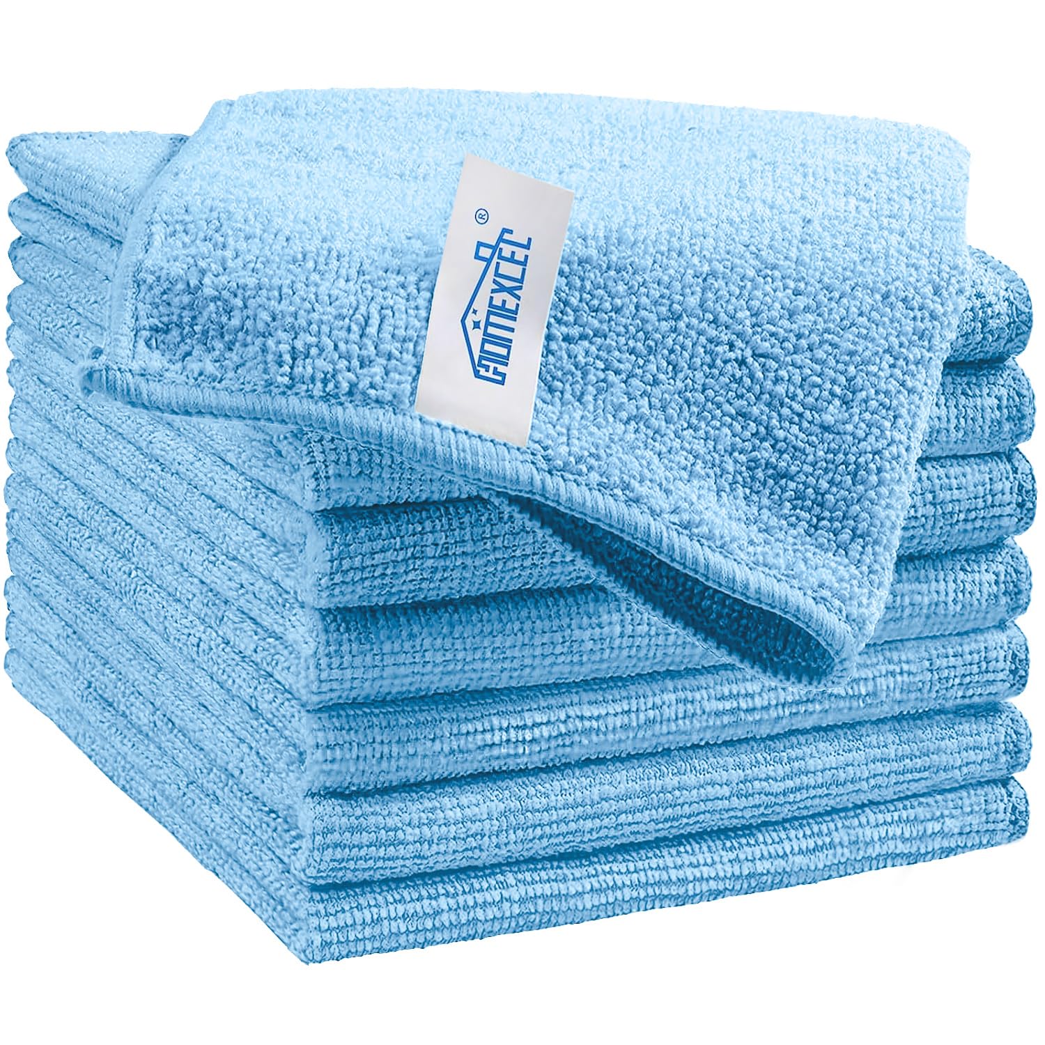 HOMEXCEL Microfiber Cleaning Cloth,12 Pack Cleaning Rags