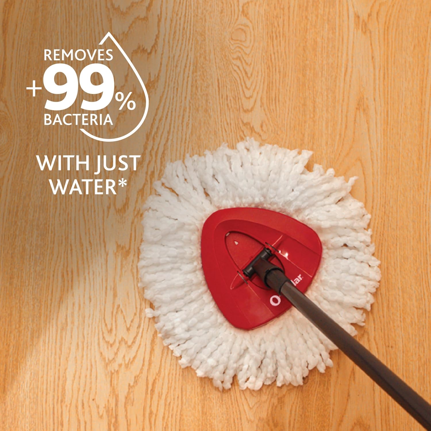 O-Cedar EasyWring Microfiber Spin Mop, Bucket Floor Cleaning System