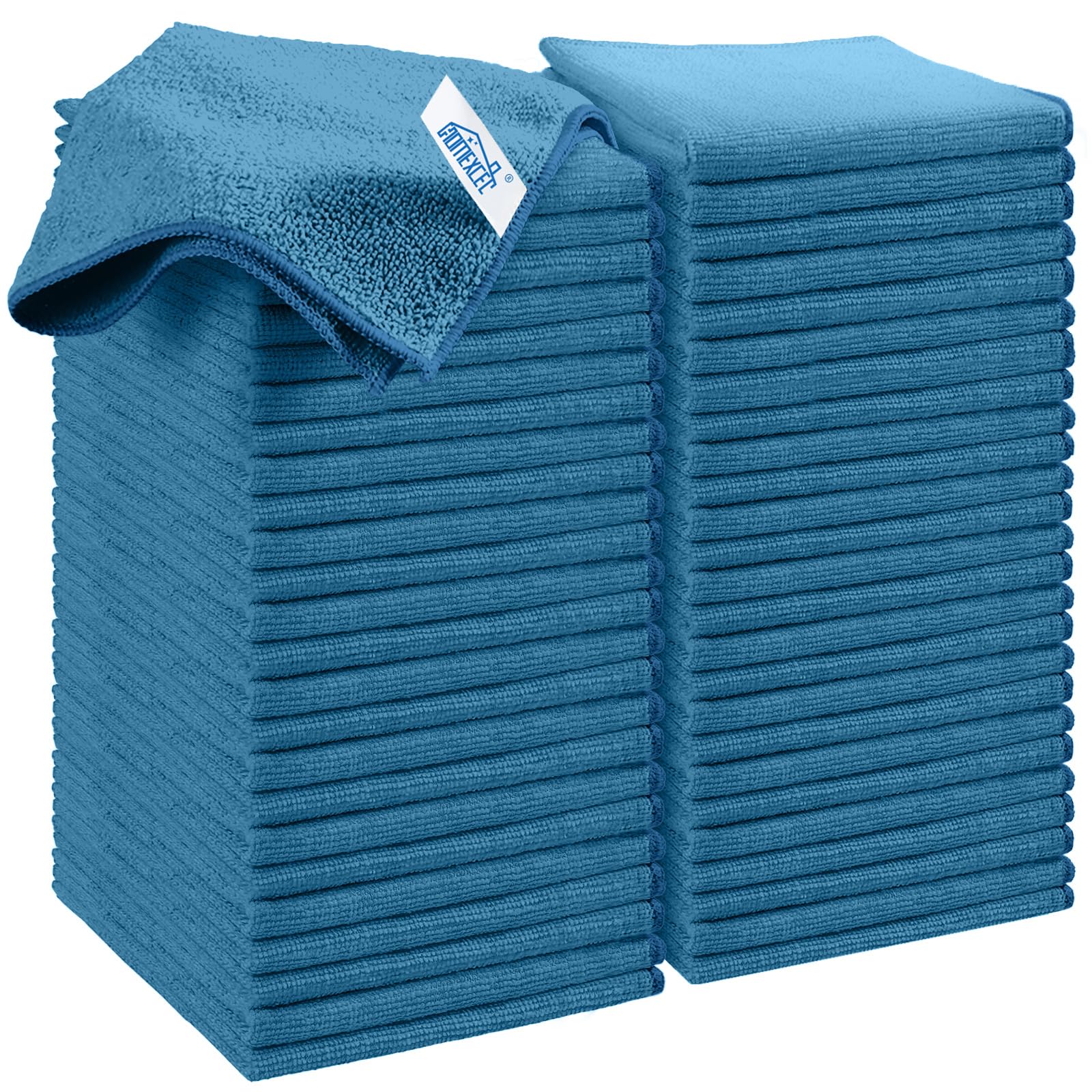 HOMEXCEL Microfiber Cleaning Cloth,12 Pack Cleaning Rags