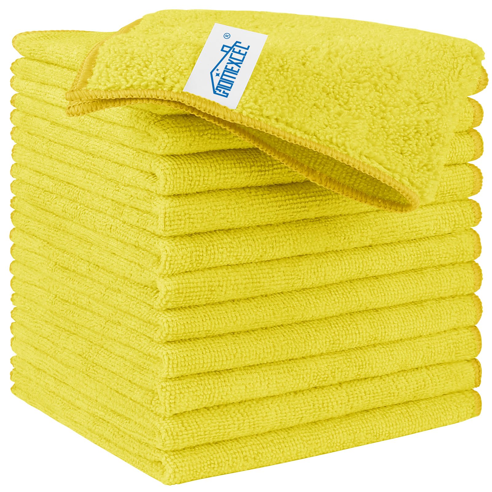 HOMEXCEL Microfiber Cleaning Cloth,12 Pack Cleaning Rags