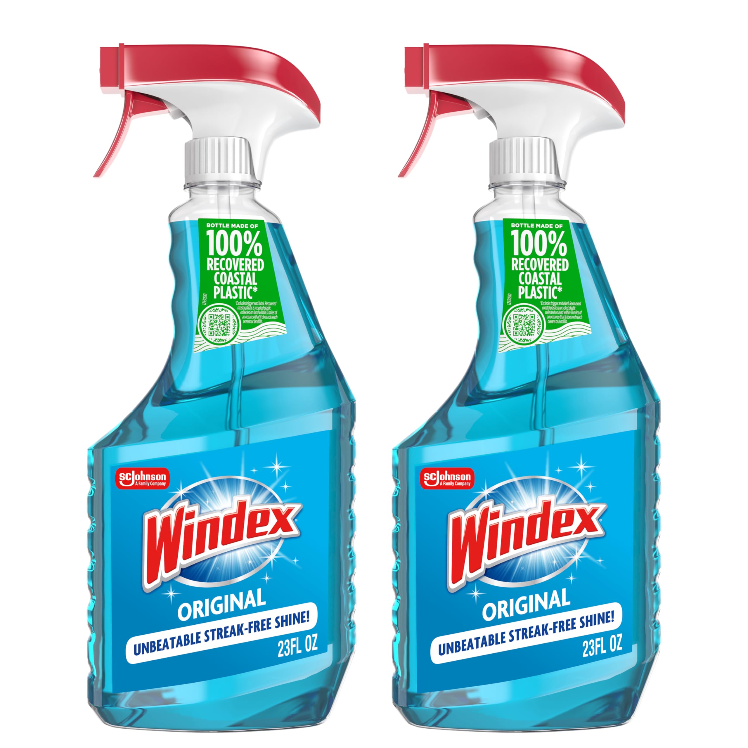 Windex Glass and Window Cleaner Spray Bottle, 23 Fl Oz