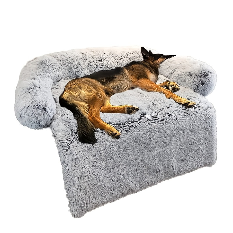 Fluffy Plush Calming Dog Bed