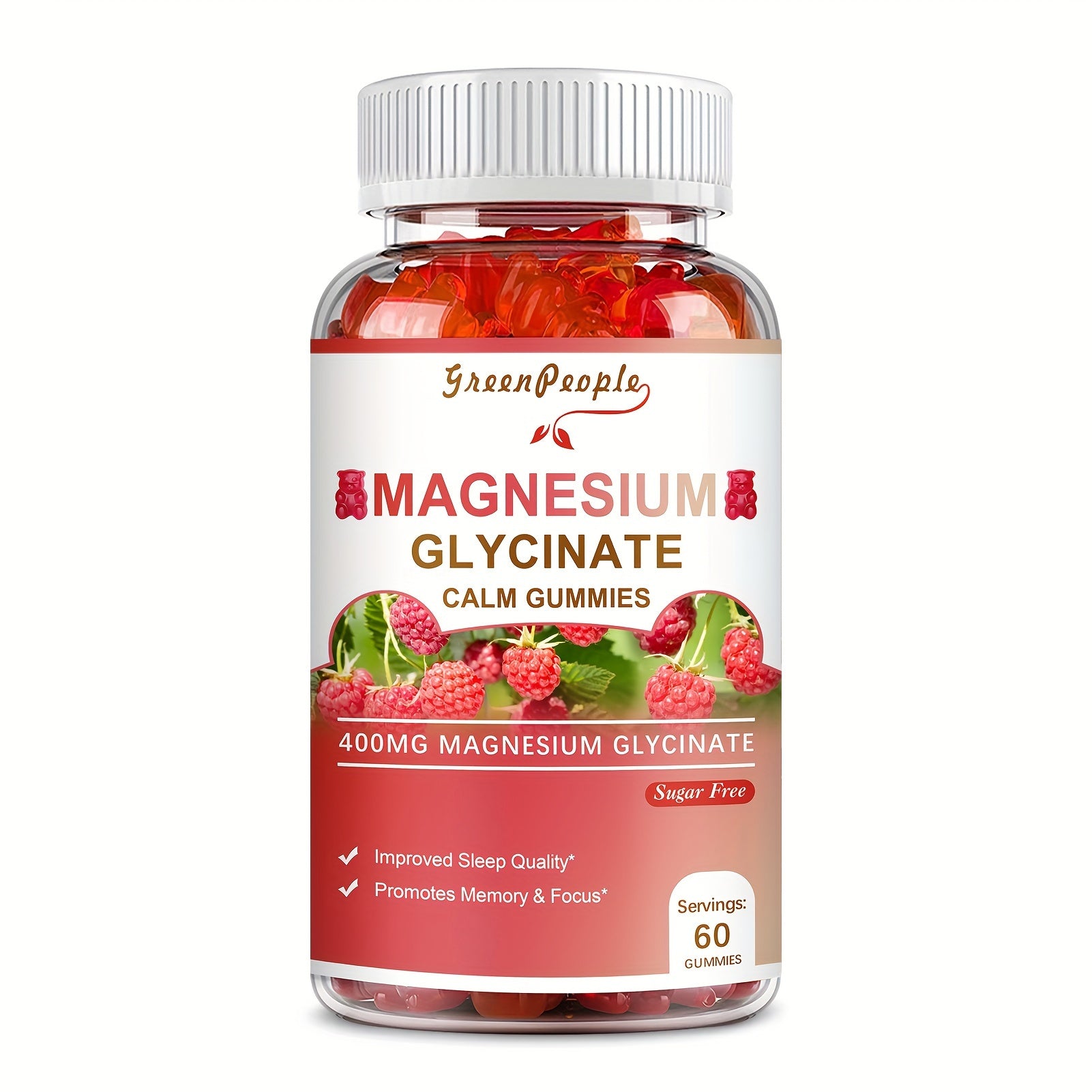 Magnesium Glycinate 400mg Calm & Sleep Support – 60 Gummies