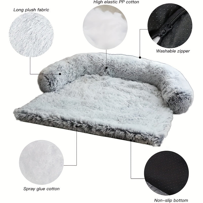Fluffy Plush Calming Dog Bed