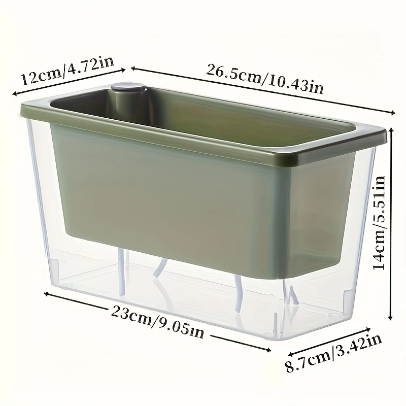 2pcs Square Self-Watering Planters with Reservoir