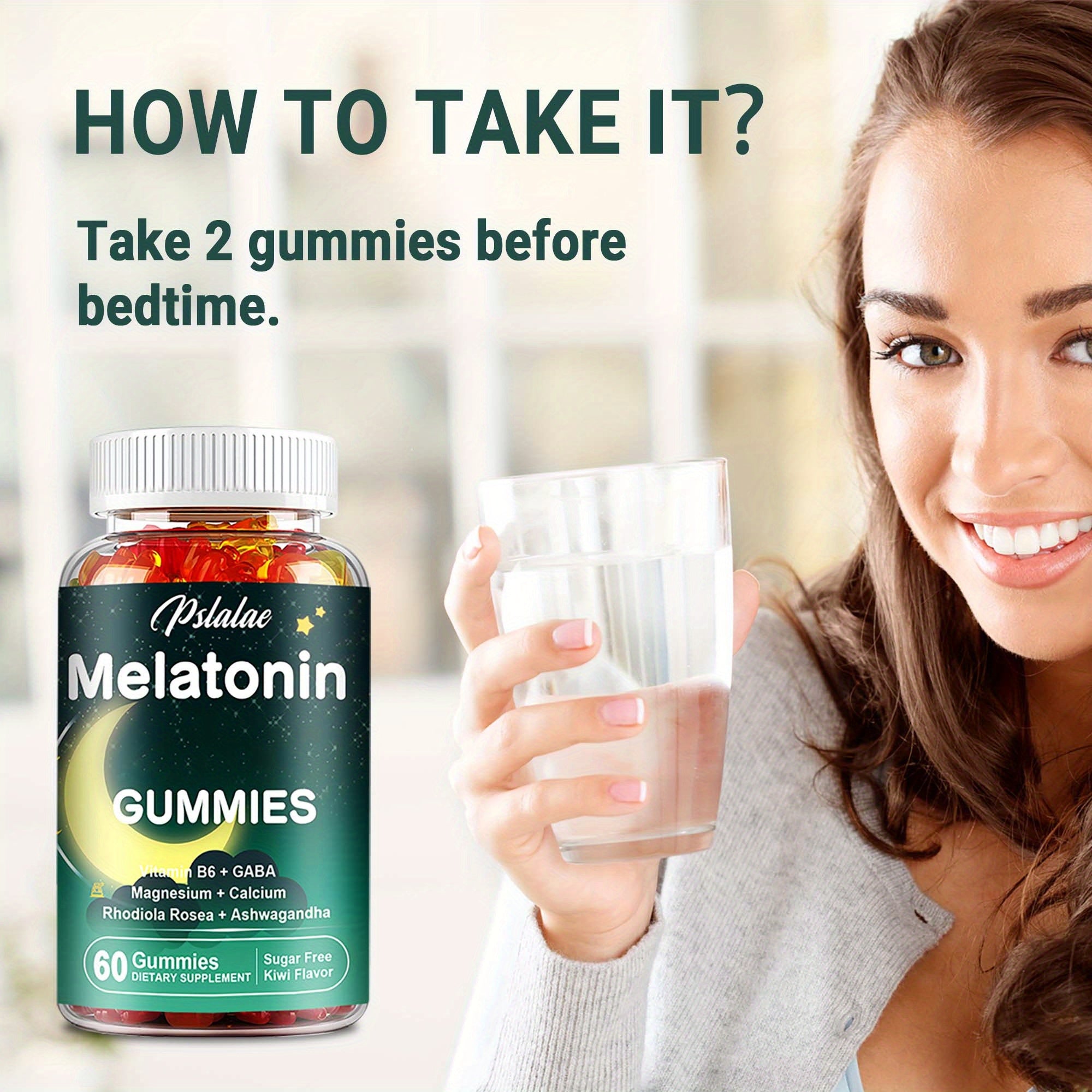 Melatonin 10mg with Vitamin B6 and Magnesium 60 Capsules