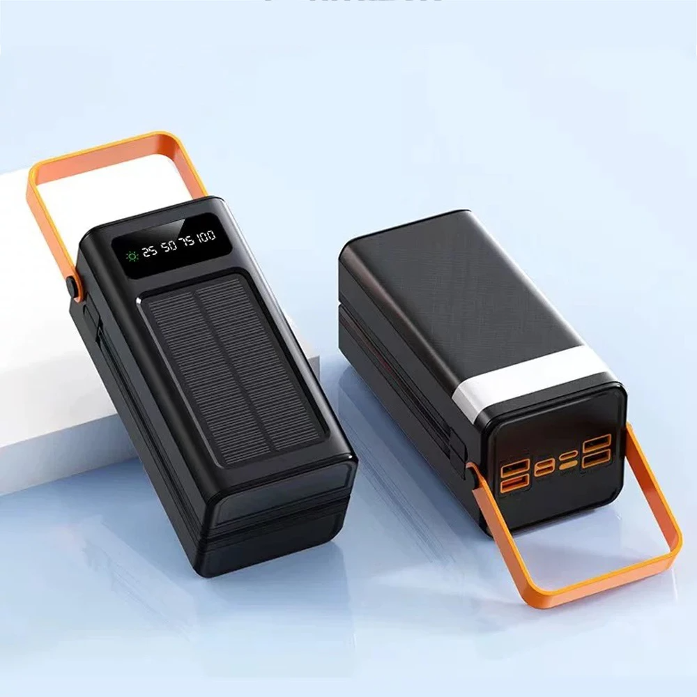60000mAh Large Capacity Solar Power Bank Mobile Power Supply